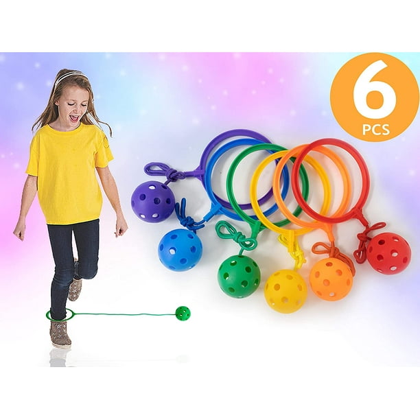 Children's Colourful Ankle Skipper Jump Rope Skip Ball Outdoor Game 1 Piece
